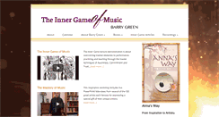 Desktop Screenshot of innergameofmusic.com