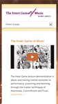 Mobile Screenshot of innergameofmusic.com